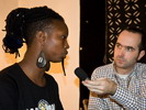 Interview met Dobet Gnahoré in het Zuiderpershuis